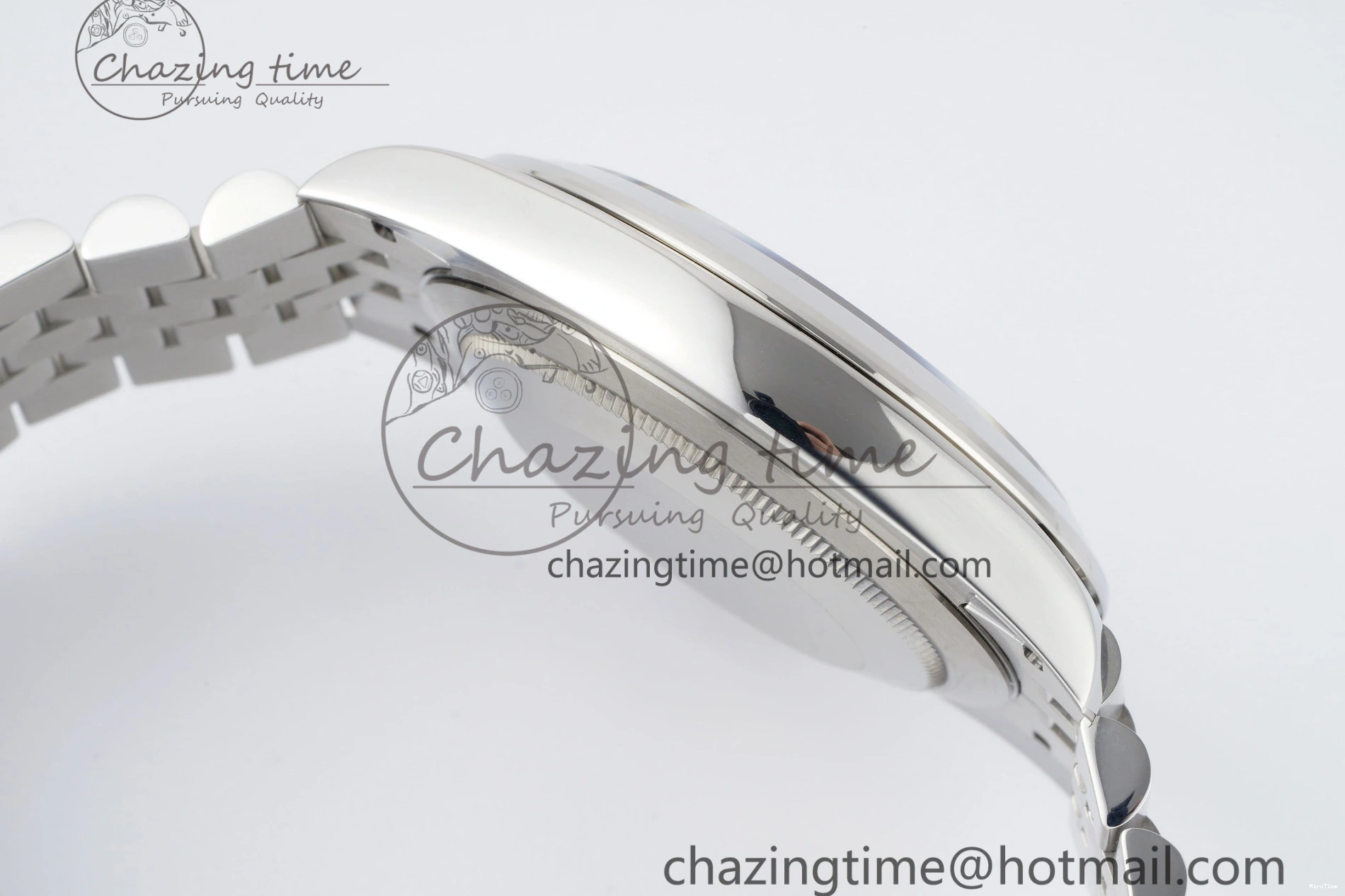 MiroTime 0508 RelaxedFit DateJust 41 SS Polished Bezel KING 1:1 Best Edition 904L Steel White Stick Dial on Jubilee Bracelet VR 2160